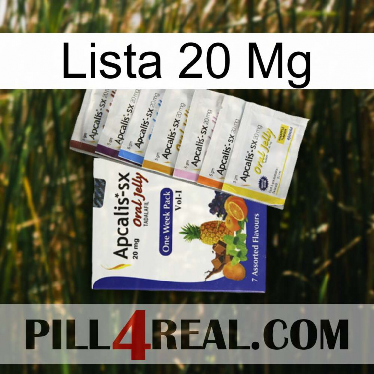 Lista 20 Mg 11